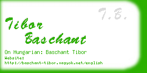tibor baschant business card